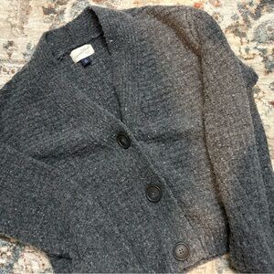 Charcoal Gray cardigan universal thread